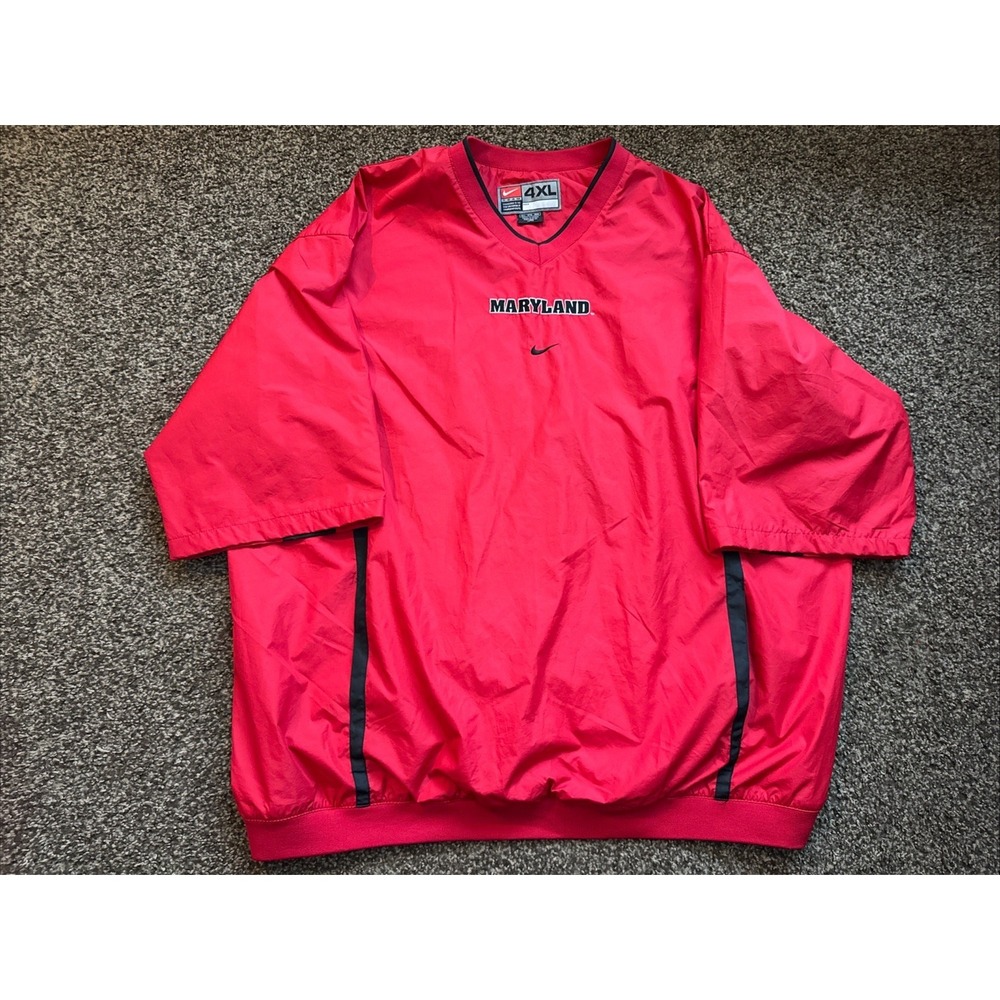 Vintage Y2K Maryland Terrapins 4XL Big & Tall Short Sleeved Windbreaker - Picture 4 of 13